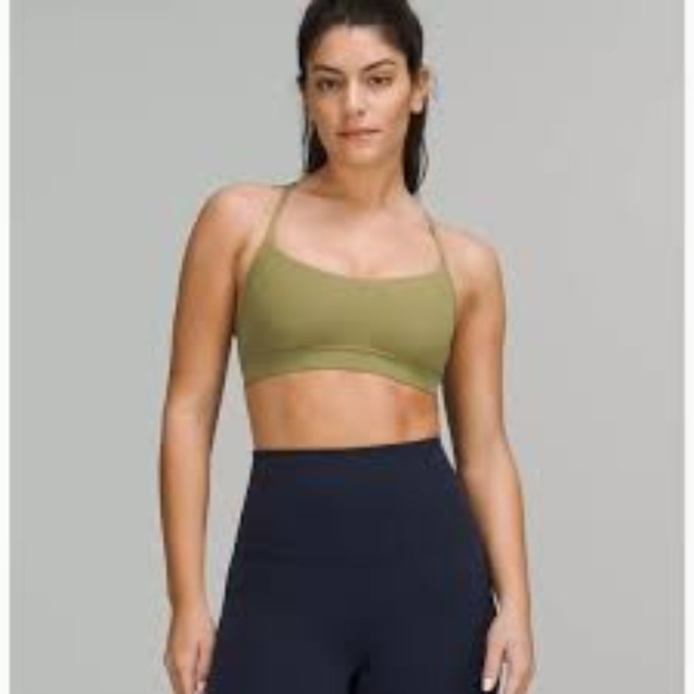 Sage Green Flow Y Lululemon Bra. Pads Included